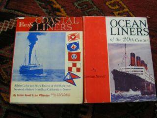 LOT OF 2 OCEAN LINERS PACIFIC COASTAL WHITE STAR NEWELL SHIPS HISTORY