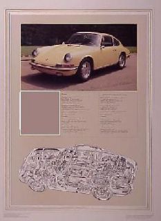 Porsche 1966   911 Cutaway, Out of Print Car Poster  )