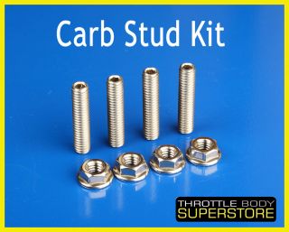 Carb Stud Kit Stainless 1.5 Fits Holley Edelbrock Carb Chevy Ford