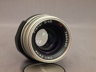 Contax Planar 45mm f/2 T* Carl Zeiss Lens for Contax G & G2, Mint