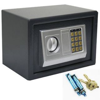Digital Lock Keypad Safe Box Home Security Gun Cash Jewel 2 key