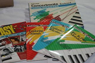 Radio Shack Concertmate Keyboard Getting Started 4 Softcover Books Cat