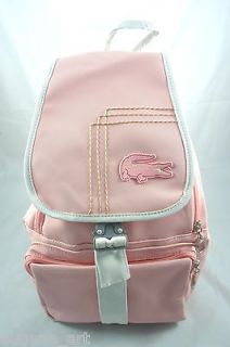 Pink Cocodrile Canvas Backpack Casual School Books Teen Travel Cool