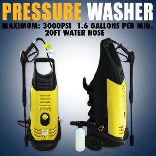 Heavy Duty 3000PSI 2000W High Power Pressure Washer Jet Sprayer