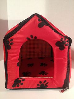 Large Indoor Pets Dogs Cats Cute Collapsible Soft Bed House