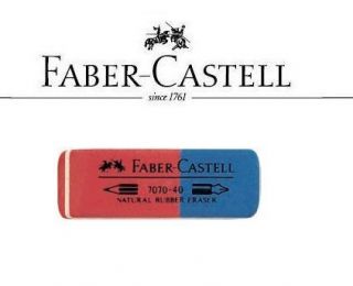 FABER CASTELL 3 RUBBER ERASER FOR INK AND COLOR PENCILS