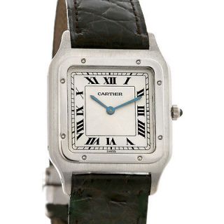 Platinum Cartier Santos Dumont Mecanique watch