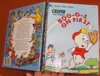 Little Golden Book LGB Casper the Friendly Ghost Boo o s on First and