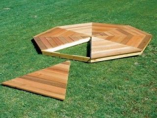 12 Round Cedar Wood Floor Kit   for Handy Home San Marino 12 Gazebo