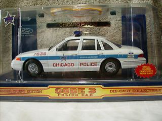 Code 3 Chicago Police Ford Crown Victoria w/Patch 124 Scale