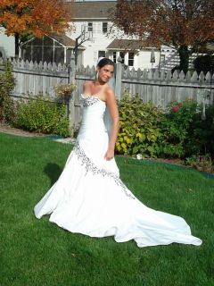 Sofia Tolli Black & White Wedding Dress
