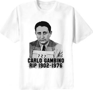 Carlo Gambino Mafia Pic T Shirt