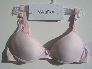 Girls Calvin Klein Training BRA NWT micro demi convertible TEEN Pink