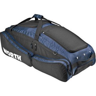 Worth DTBAG Navy Blue Wheeled Baseball/Softb all Equipment Player Bag