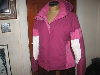 women $229 designer COLUMBIA purple/pink winter ski/snow board jacket