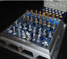Franklin Mint Star trek Chess board (only), with checkers set & coa