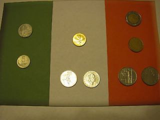 Coin Lot Italy Pre Euro,Own a Pc. of Italian History~5,10,2 0