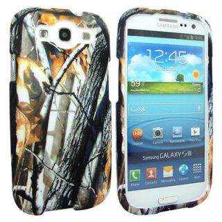 Galaxy S III 3 S3 Protector Hard Cover Fall Leaves Camo Phone Case