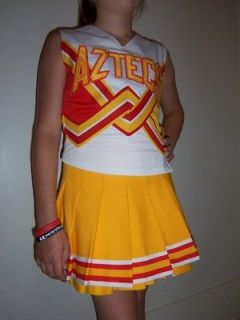 MPHS Yellow Maroon Cheerleader Outfit Valentines Carnival Costume S M