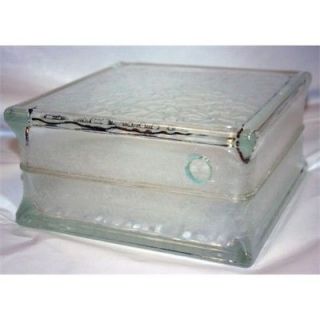 Pre drilled IceScapes Glass Block  8 x 8 x 4  Case of 8 Blocks