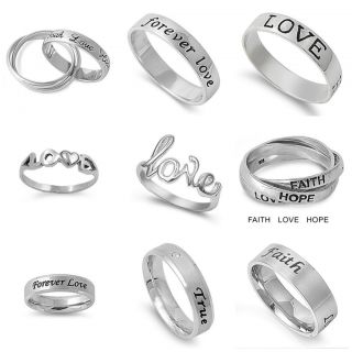 LOVE RING Crafted of STERLING SILVER and STAINLESS STEEL