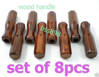 8pcs wood handle foosball soccer table grip football from china