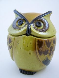 Metlox Poppytrail California Owl Medium Ceramic Canister Cookie Jar 9