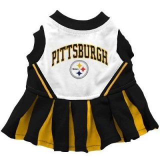 Pets First Pittsburgh Steelers Pet Cheerleader Uniform medium