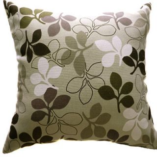 EA72 Gray Black White Leaf Cotton Canvas Cushion Cover/Pillow Case