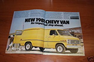 1964 64 Chevrolet Chevy PANEL Truck STEP VAN BROCHURE