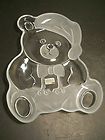 Christmas Serving Dish by Mikasa Tedy Bear Plate Clear & Frosted Plate