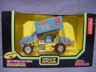 KELE # 8 SERIES 2 RACING CHAMPIONS WORLD OF OUTLAWS 124 SPRINT CAR