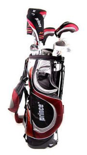 New Prince ZMAX 11 Club Golf Set Stiff Flex RH +1 w/ Stand Bag