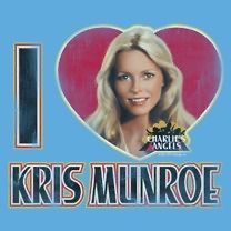 Licensed Charlies Angels TV Show I Love Kris Munroe Tee Shirt Adult S