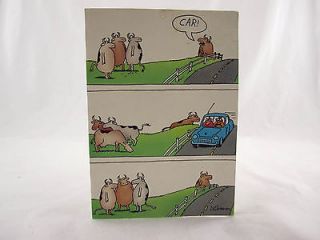 The far side greeting card Gary Larson blank 7 seven inches tall