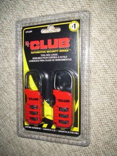 THE CLUB TOOL BOX LOCKS ~ SET OF (2) NEW IN PACKAGE !!!