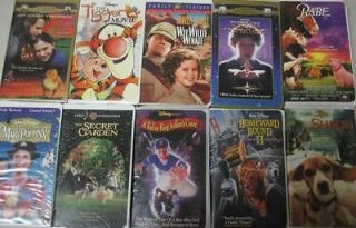 VHS Lot of 10 Childrens Movie Video Tapes Disneys Mary Poppins