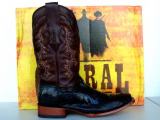 Corral Mens Western Boots Genuine Python/Leather Black A2159 All