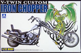 Aoshima Naked Bike 107 Iron Chopper (V Twin Custom) 1/12 scale kit