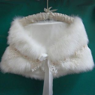 Newly listed Off White Luxurious Faux Fur Bridal Wrap Wedding Shawl