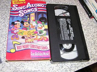 SING ALONG SONGS VERY MERRY CHRISTMAS FUN HOLIDAY MUSIC VHS VIDEO CASE