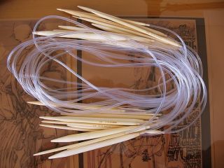 15 sizes 32 Bamboo Circular Knitting Needles US0 15