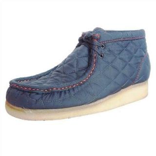 Clarks Originals® WALLABEE 79003 Mens Quilted Gray Nylon Moccasin