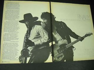 BRUCE SPRINGSTEEN and CLARENCE CLEMONS Rare 1975 TWO PIECE Promo