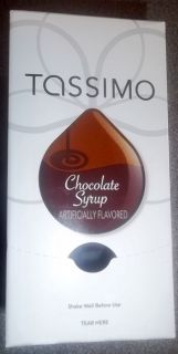 PACKS OF TASSIMO CHOCOLATE SYRUP TOTAL 16 T DISC