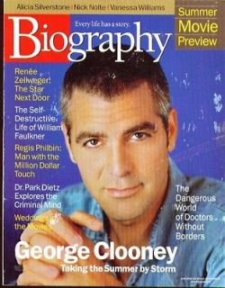 BIOGRAPHY George Clooney Renee Zellweger Regis ++ 6 2000