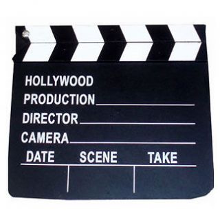 CLAPPER BOARD TV Film Prop Hollywood Movie Clapperboard Scene Video HB