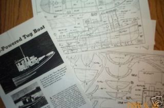 ESSO honduras tug boat model boat plans