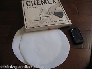 Chemex Filters 100 pcs. w/ Box Vintage Coffee Maker Chemist Starbucks