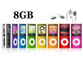 New 8GB Mp3 Mp4 Player with LCD Screen FM Radio Movie Player 8 Color